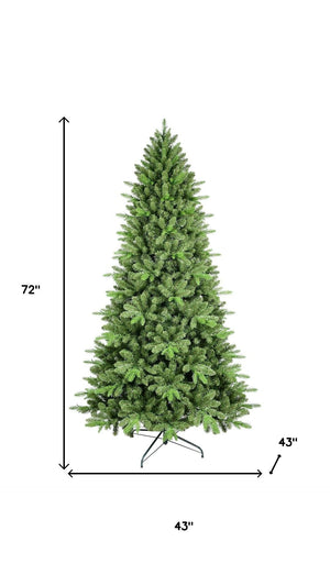 HomeRoots 6' Full Fir Christmas Tree - Lush, Easy-Setup Holiday Centerpiece with 1,168 Branch Tips for All Spaces 695075