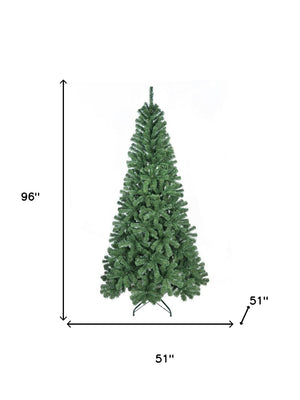 HomeRoots 8' Full Fir Christmas Tree – Lifelike Holiday Centerpiece with Easy Assembly & Durable Design 96 695080