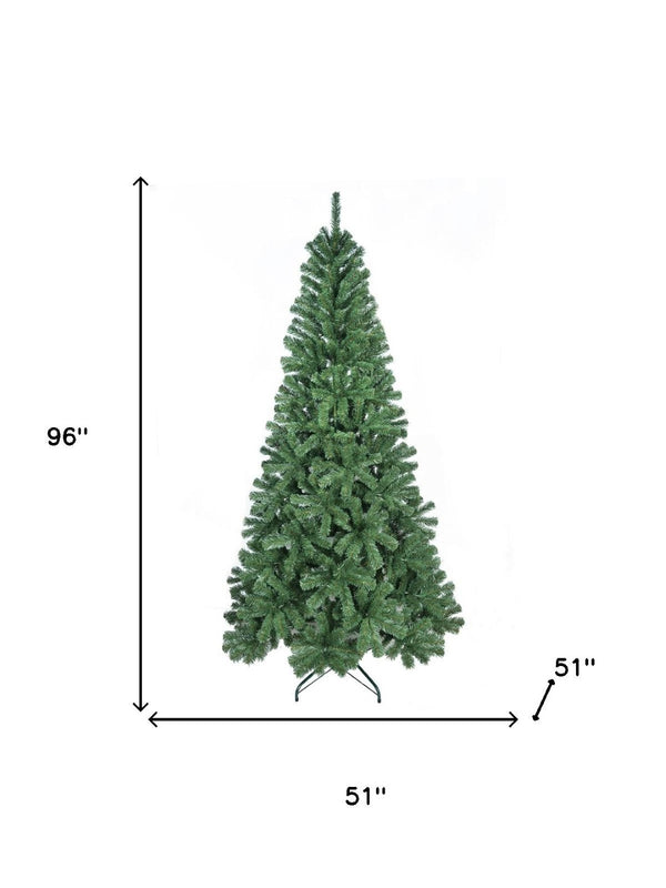 HomeRoots 8' Full Fir Christmas Tree – Lifelike Holiday Centerpiece with Easy Assembly & Durable Design 96 695080