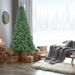 HomeRoots 8' Full Fir Christmas Tree – Lifelike Holiday Centerpiece with Easy Assembly & Durable Design 96 695080