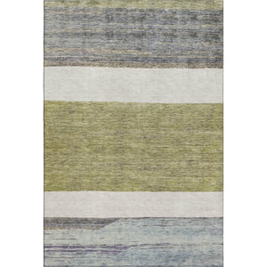 HomeRoots 10' X 14' Stylish Artichoke Green Area Rug - Machine-Washable, UV Protected, Perfect for Homes! 695090