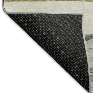 HomeRoots 10' X 14' Stylish Artichoke Green Area Rug - Machine-Washable, UV Protected, Perfect for Homes! 695090