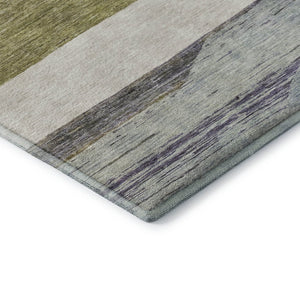 HomeRoots 10' X 14' Stylish Artichoke Green Area Rug - Machine-Washable, UV Protected, Perfect for Homes! 695090
