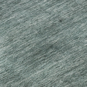 HomeRoots 8' X 10' Striped Area Rug in Teal, Ivory & Gray - Washable, UV Protected, Stain Resistant & Non-Slip! 695136