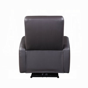 English Elm Top Grain Leather Power Motion Recliner Brown — Tufted Back, Sloped Arms, Modern Comfort & Durable Upholstery B016P317032