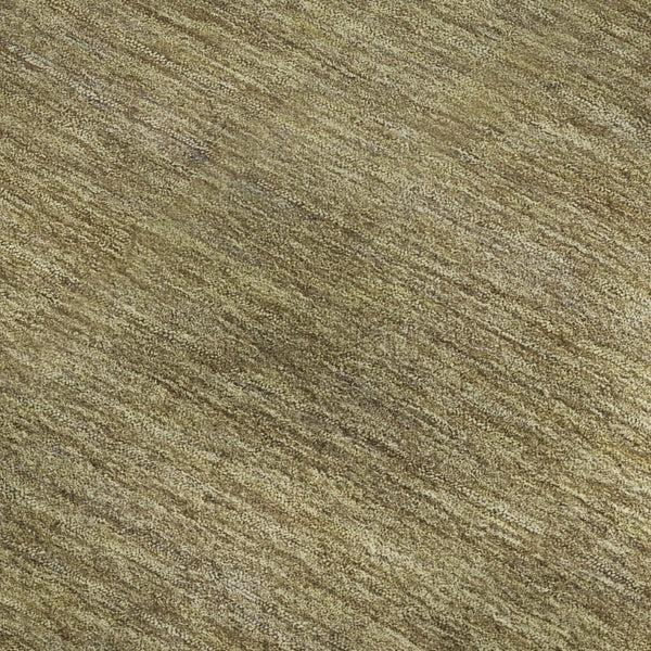 HomeRoots 5' X 8' Wheat Gold and Linen Striped Washable Area Rug with UV Protection for Pet-Friendly Homes 695146