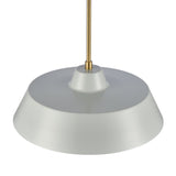 Gilman 16'' Wide 1-Light Pendant - Satin Brass with Powder Blue 69525/1 Elk Lighting