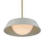 Gilman 16'' Wide 1-Light Pendant - Satin Brass with Powder Blue 69525/1 Elk Lighting