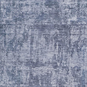 HomeRoots 5' X 8' Stylish Abstract Blue and Ivory Washable Area Rug with UV Protection for High-Traffic Spaces 695278