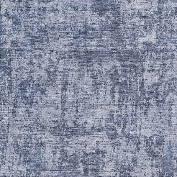HomeRoots 5' X 8' Stylish Abstract Blue and Ivory Washable Area Rug with UV Protection for High-Traffic Spaces 695278