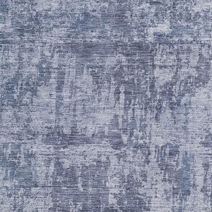 HomeRoots 9' X 12' Blue and Ivory Abstract Area Rug - Stylish, Washable, UV-Protected for High-Traffic Spaces 695281