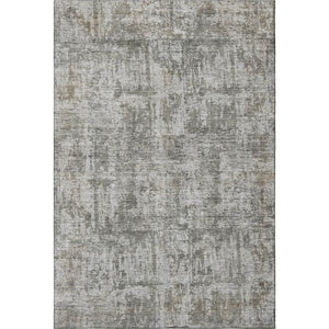 HomeRoots 5' X 8' Abstract Pewter and Beige Washable Area Rug with UV Protection for Modern Homes & Pets 695284