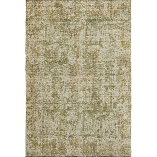HomeRoots 8' X 10' Stylish Taupe and Beige Abstract Area Rug - Washable, UV-Protected, Non-Slip, Durable Design 695292