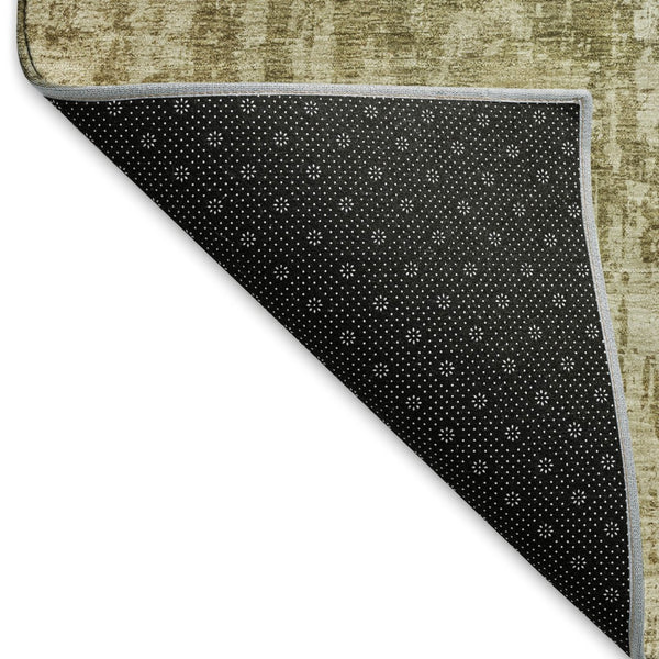 HomeRoots 8' X 10' Stylish Taupe and Beige Abstract Area Rug - Washable, UV-Protected, Non-Slip, Durable Design 695292