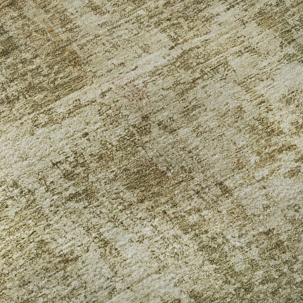 HomeRoots 8' X 10' Stylish Taupe and Beige Abstract Area Rug - Washable, UV-Protected, Non-Slip, Durable Design 695292