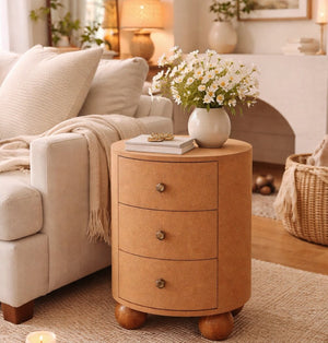 English Elm Solid Wood Handcrafted Open Compartment Storage Unit for Entryway or Home Office B182P490932