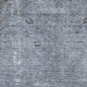 HomeRoots 8' X 10' Blue And Gray Abstract Area Rug - Stylish, Washable, UV-Protected, Durable for High-Traffic Areas 695340