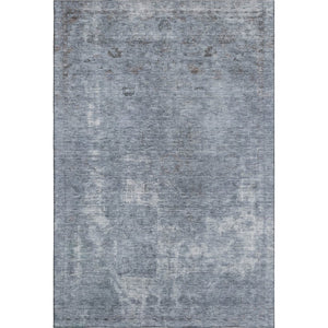 HomeRoots 10' X 14' Blue and Gray Abstract Area Rug - Washable, UV-Protected, Stain-Resistant for Modern Spaces 695342