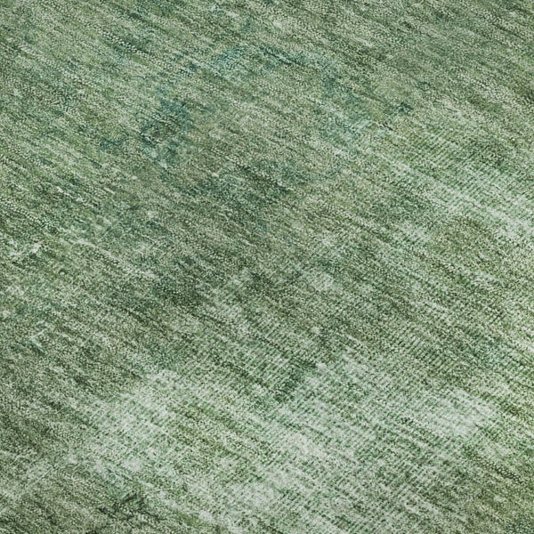 HomeRoots 9' X 12' Sage and Teal Abstract Area Rug - Durable, Washable, UV-Protected, Stylish Home Accent 695347