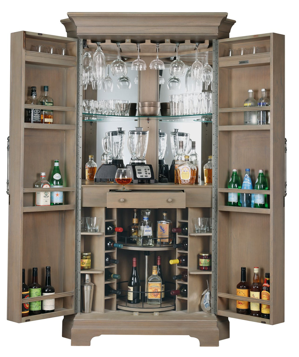 Hekman Furniture 695352 Passport Corner Wine & Bar Cabinet - Elegant Storage Solution For Your Home Entertaining  Passport Corner Wine & Bar Cabinet 695352