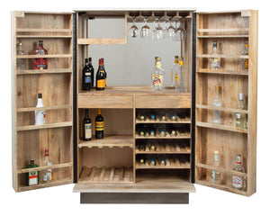 Hekman Furniture 695360 Kian Wine & Bar Cabinet By Howard Miller - Stylish Storage For Your Home Entertaining Needs!  Kian Wine & Bar Cabinet 695360