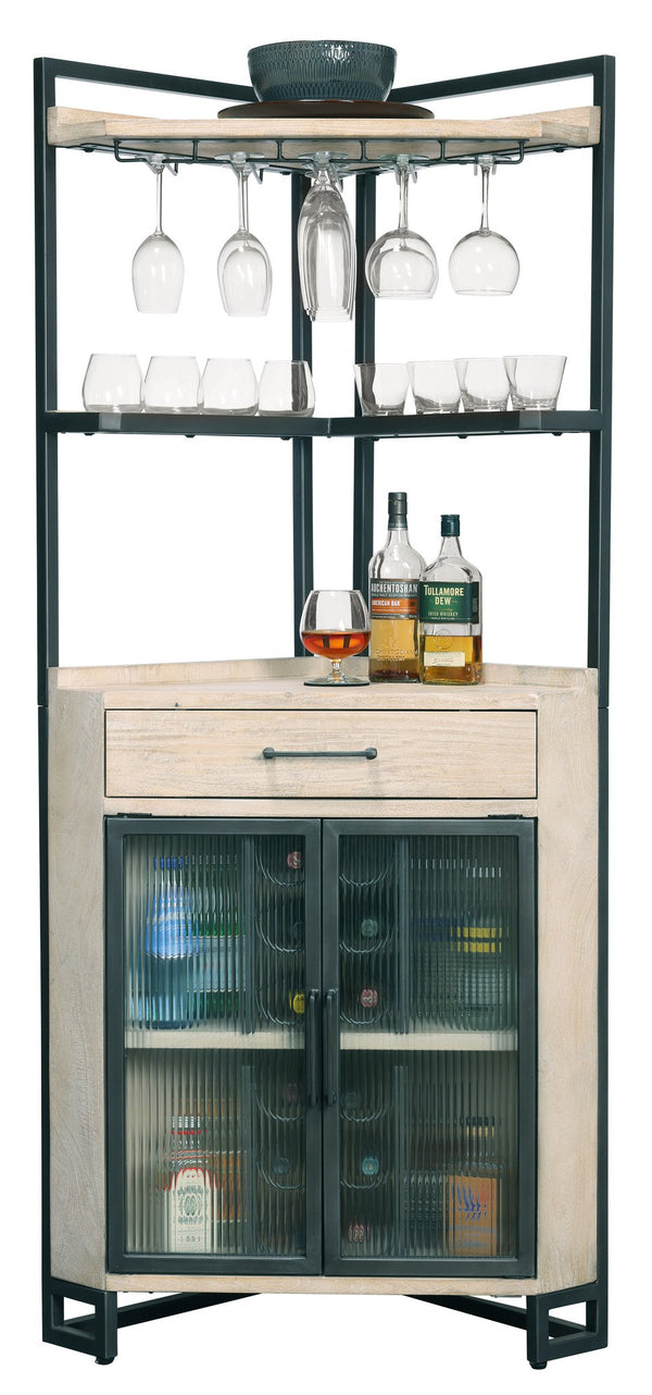 Hekman Furniture 695361 Studio Corner Bar Cabinet By Howard Miller - Stylish Storage Solution For Any Home Bar!  Studio Corner Wine & Bar Cabinet 695361