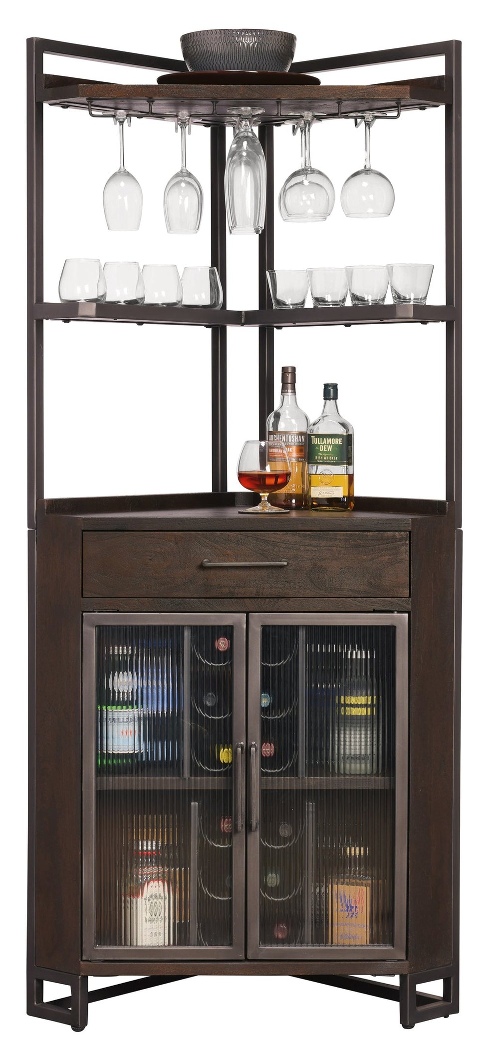 Hekman Furniture 695363 Studio Corner Iii Bar Cabinet By Howard Miller – Stylish Space-saving Design For Entertaining  Studio Corner Iii Wine & Bar Cabinet 695363
