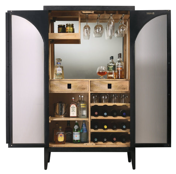 Hekman Furniture 695372 Jullian Wine & Bar Cabinet - Elegant Storage Solution For Wine Lovers, 68" High, Howard Miller  Jullian Wine & Bar Cabinet 695372