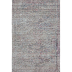 HomeRoots 8' X 10' Abstract Geometric Pewter Gray Area Rug - Washable, UV-Protected & Perfect for Busy Homes! 695394