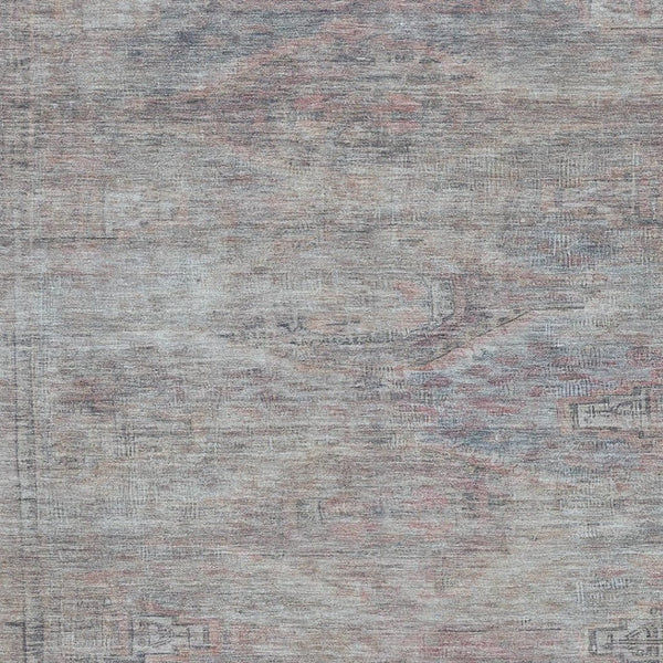 HomeRoots 8' X 10' Abstract Geometric Pewter Gray Area Rug - Washable, UV-Protected & Perfect for Busy Homes! 695394