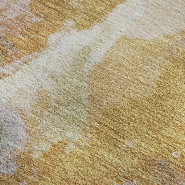 HomeRoots 8' X 10' Washable Area Rug in Rust, Wheat & Lavender - Durable, UV-Protected, Stylish for High Traffic 695460