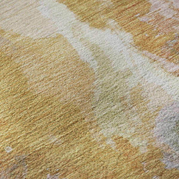 HomeRoots 10' X 14' Abstract Area Rug in Rust, Wheat & Lavender – Durable, Stain Resistant, UV Protected Design 695462