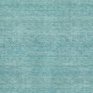 HomeRoots 8' X 10' Aqua & Teal Striped Area Rug – Durable, UV-Protected, Stain-Resistant for Indoor & Outdoor Use 695484