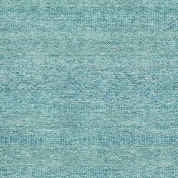 HomeRoots 8' X 10' Aqua & Teal Striped Area Rug – Durable, UV-Protected, Stain-Resistant for Indoor & Outdoor Use 695484