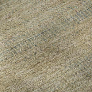 HomeRoots 9' X 12' Striped Area Rug in Beige, Gray & Khaki - Washable, Stain-Resistant, UV Protected Design 695491