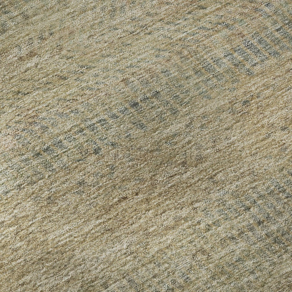 HomeRoots 9' X 12' Striped Area Rug in Beige, Gray & Khaki - Washable, Stain-Resistant, UV Protected Design 695491