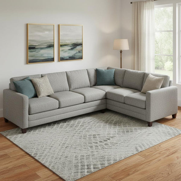 HomeRoots 10' Gray Charcoal and Silver Striped Washable Area Rug with UV Protection for Modern Living Spaces 695504