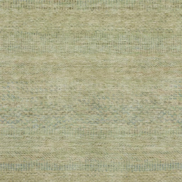 HomeRoots 9' X 12' Stylish Wheat Gold & Green Striped Washable Area Rug with UV Protection for Family Living 695515