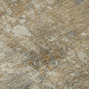 HomeRoots 10' X 14' Gray Abstract Washable Area Rug – UV Protected, Stain Resistant, Non-Slip for Modern Homes 695546