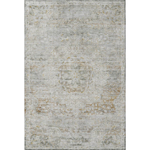 HomeRoots 8' X 10' Elegant Taupe Beige & Gray Floral Medallion Area Rug - Washable, UV-Protected & Durable 695592