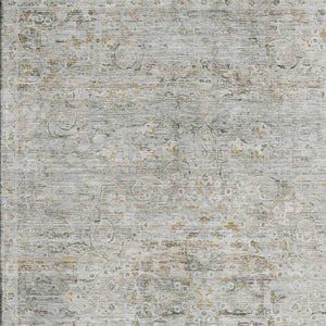 HomeRoots 10' X 14' Elegant Taupe Beige & Gray Floral Medallion Washable Area Rug with UV & Stain Protection 695594