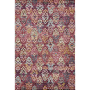 HomeRoots 10' X 14' Contemporary Ikat Area Rug in Rust, Gold & Gray - Durable, Washable, UV Protected Design 695630
