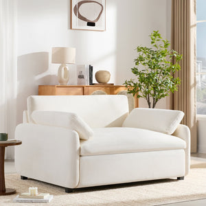 English Elm 50*43" Oversized Chenille Armchair - Luxurious Deep Seat Accent Chair With Pillows In 7 Colors! N723P235042A-GIGA