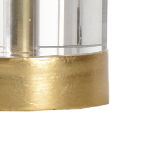 Chelsea House Small Rose Lamp With Hand-Formed Porcelain Blooms, Antique Gold Leaf Stem, Crystal Accent Light Fixture 69569