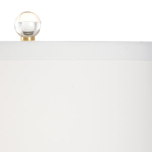 Chelsea House Small Rose Lamp With Hand-Formed Porcelain Blooms, Antique Gold Leaf Stem, Crystal Accent Light Fixture 69569