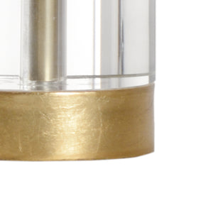 Chelsea House Small Tulip Lamp — Compact Porcelain Floral Table Lamp With Antique Gold Stem, Crystal Base, Silk Shade 69571