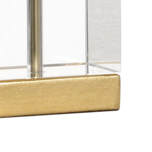 Chelsea House Large Tulip Lamp — Hand-Formed Porcelain Blooms On Gold Leaf Stem With Crystal Accents, 31"H 69572