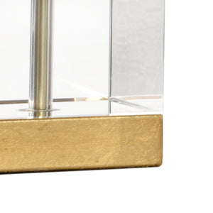 Chelsea House Large Orchid Lamp — Sculptural Porcelain Blooms With Antique Gold Stem, Crystal Accents, 30.5" Tall 69573