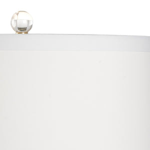 Chelsea House Large Orchid Lamp — Sculptural Porcelain Blooms With Antique Gold Stem, Crystal Accents, 30.5" Tall 69573