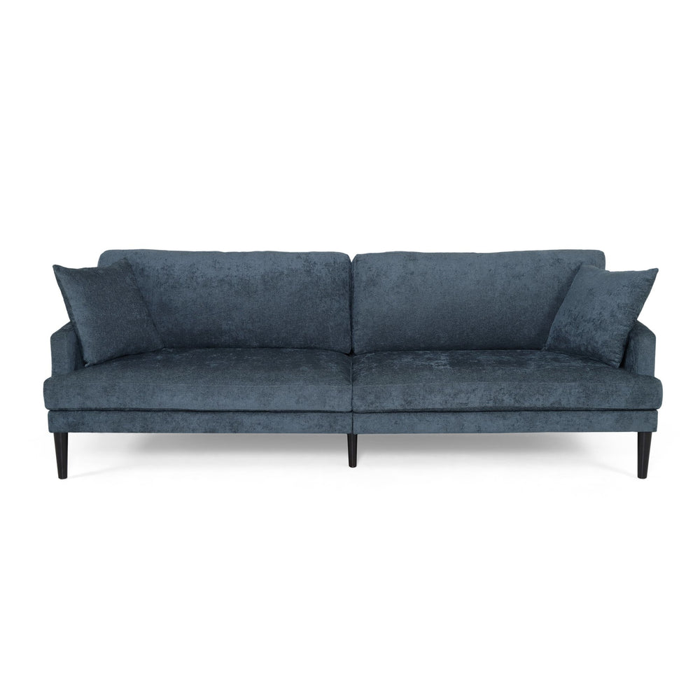 English Elm Christopher Knight Home® - 3 Seater Sofa - Elegant Charcoal Fabric, Modern Design With Plush Cushions & Durable Rubberwood Frame 69573.00ACCL_69573.00BCCL
